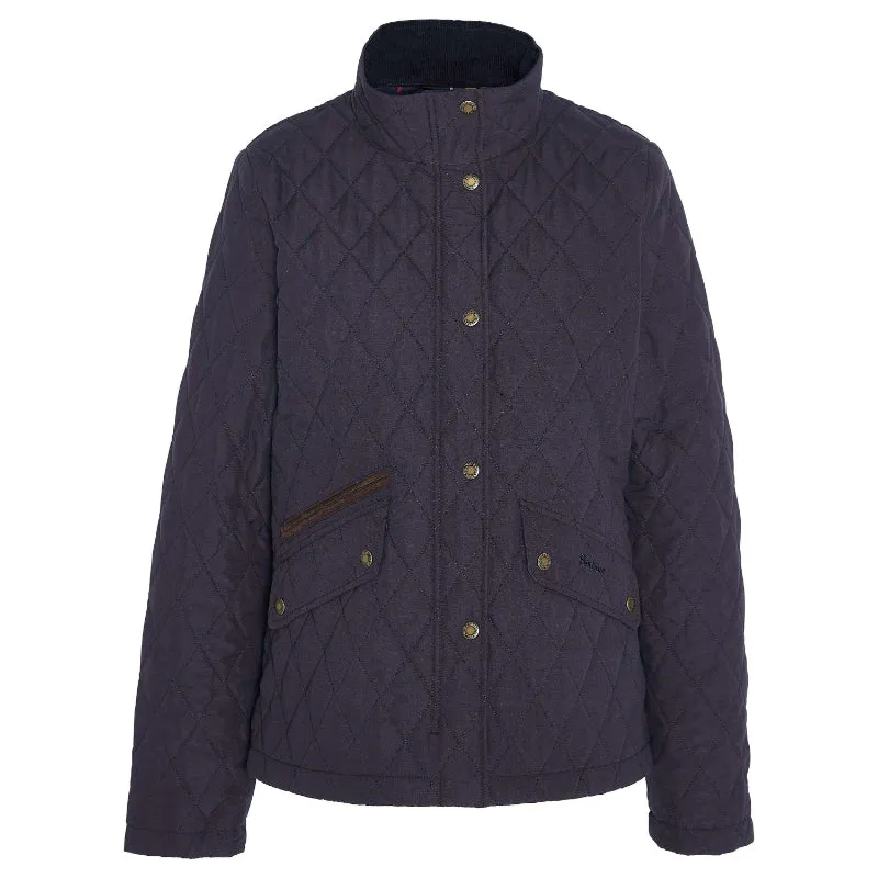 Barbour Country Winter Shoveler Quilted Ladies Jacket - Navy/Classic