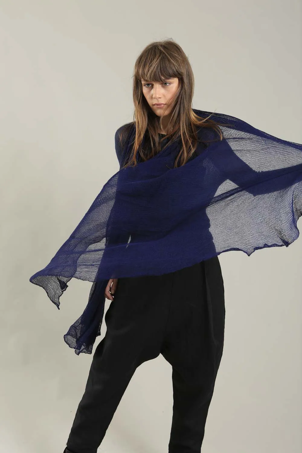 BIG air bamboo scarf - Indigo