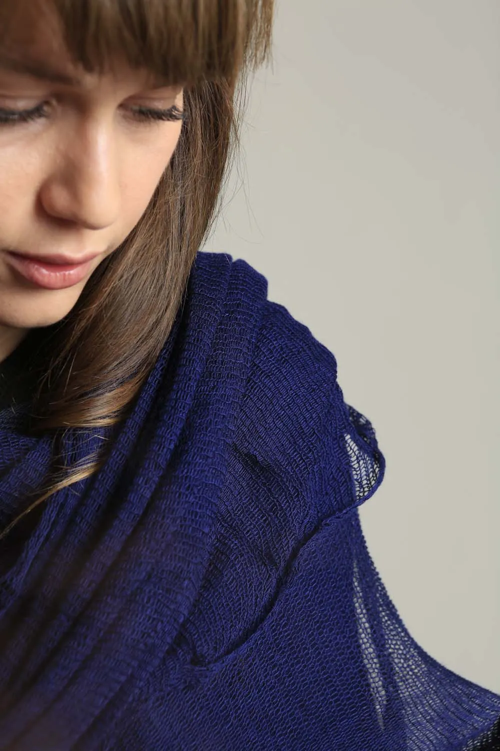 BIG air bamboo scarf - Indigo