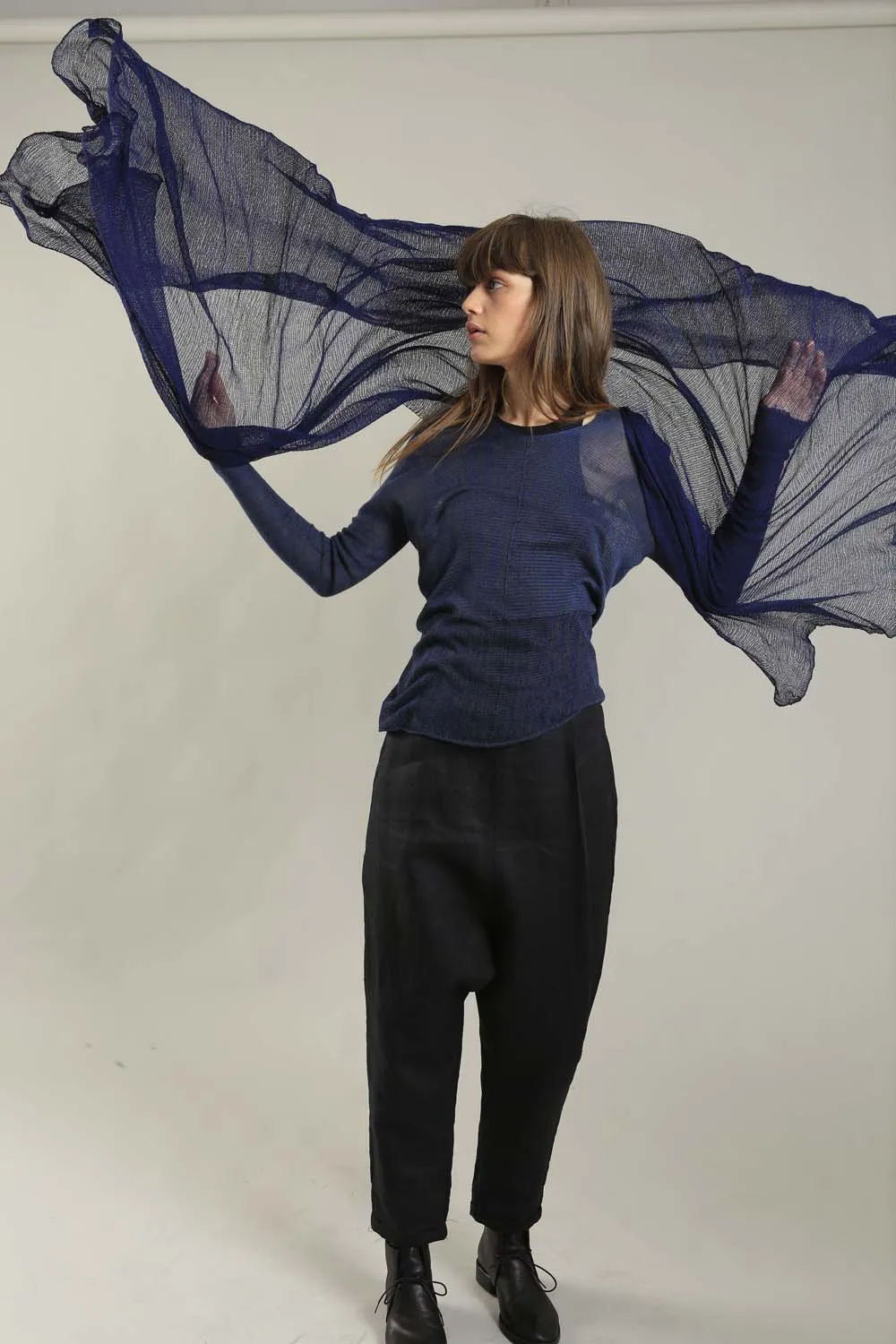 BIG air bamboo scarf - Indigo