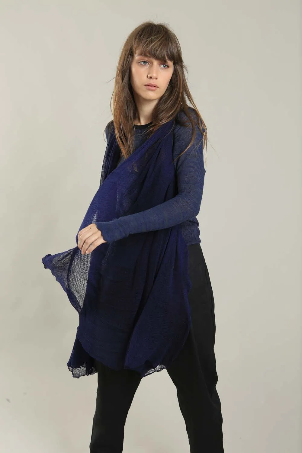 BIG air bamboo scarf - Indigo