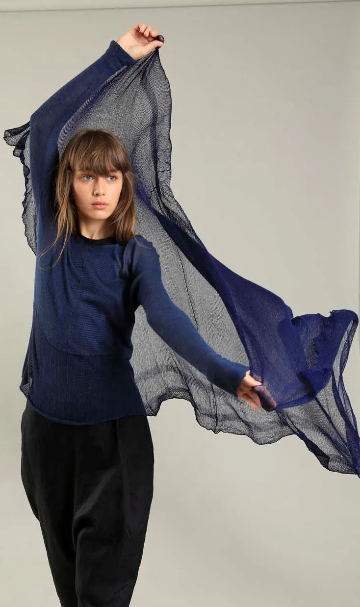 BIG air bamboo scarf - Indigo