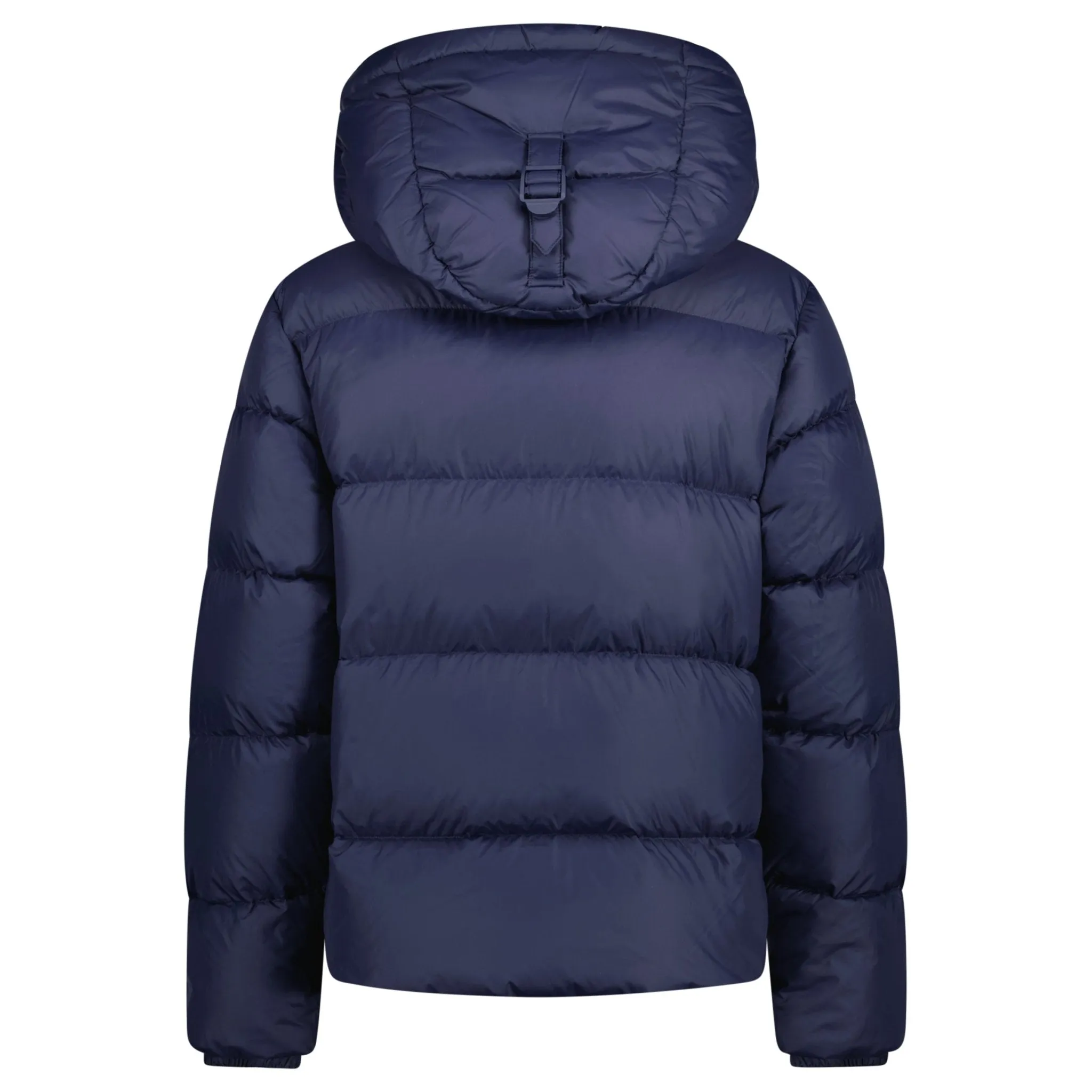 Burberry 'Halsby' Hooded Check Down Jacket Navy