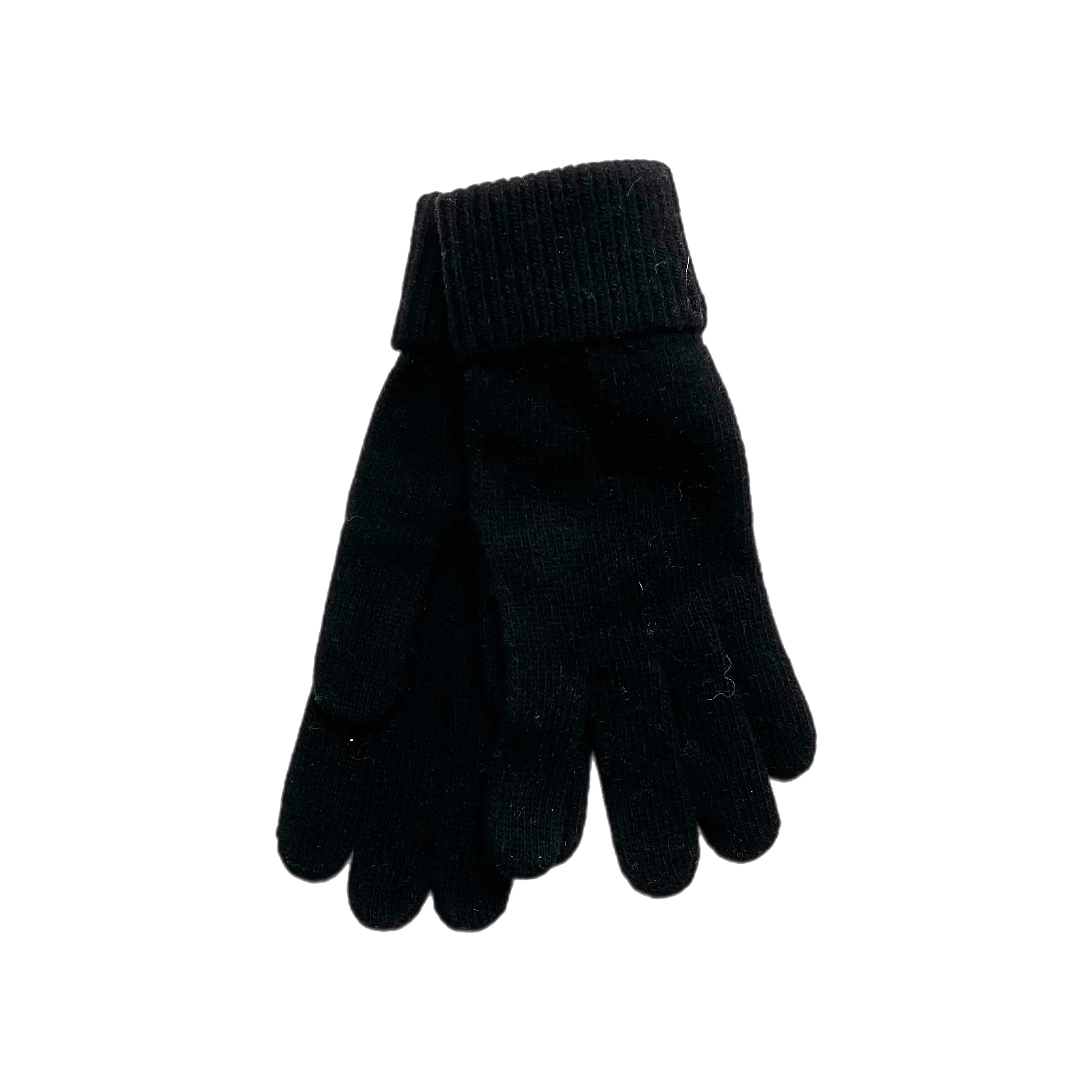 Cashmere Ribbed-Cuff Gloves