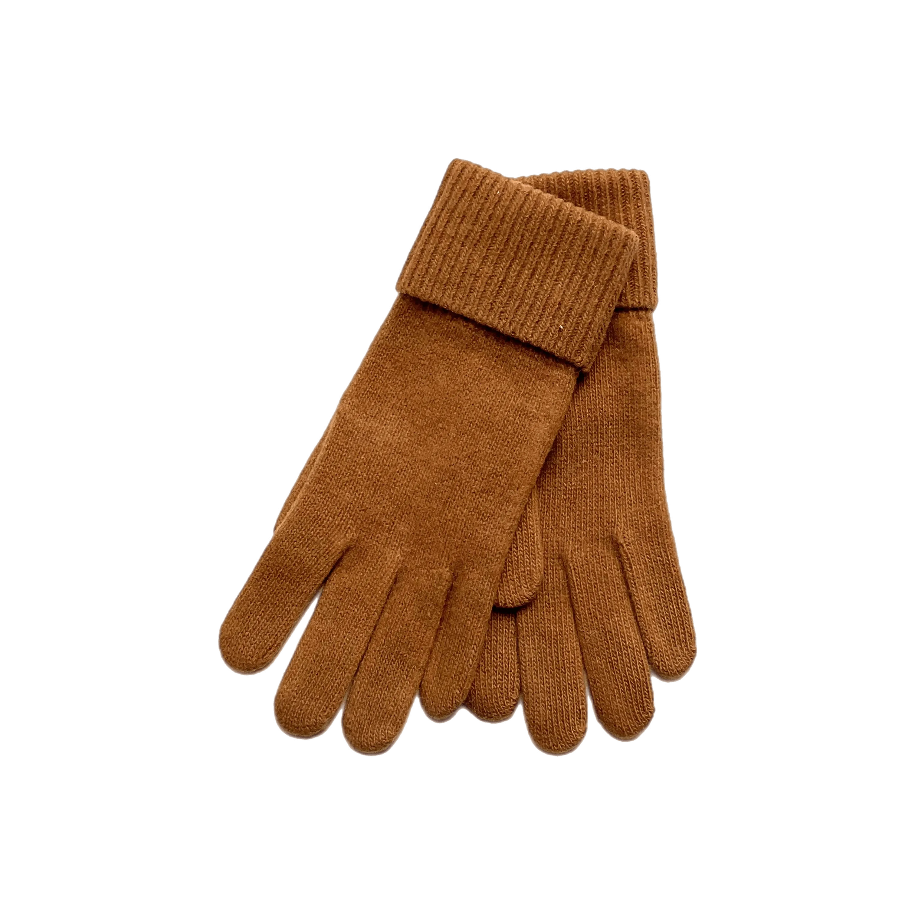 Cashmere Ribbed-Cuff Gloves