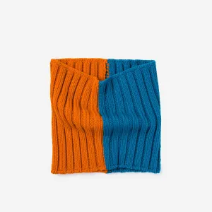 Chunky Colorblock Knit Snood