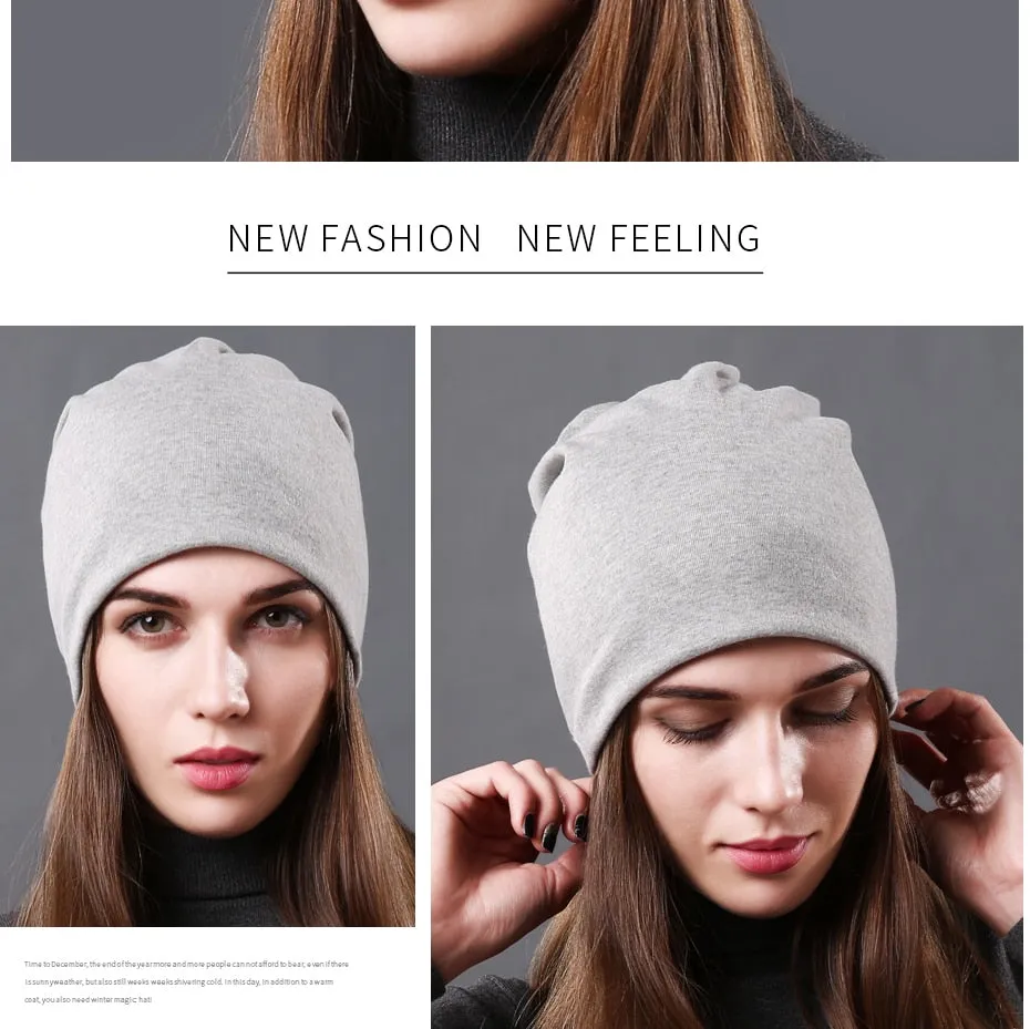 CNTANG Soft Knitted Beanie - Women's