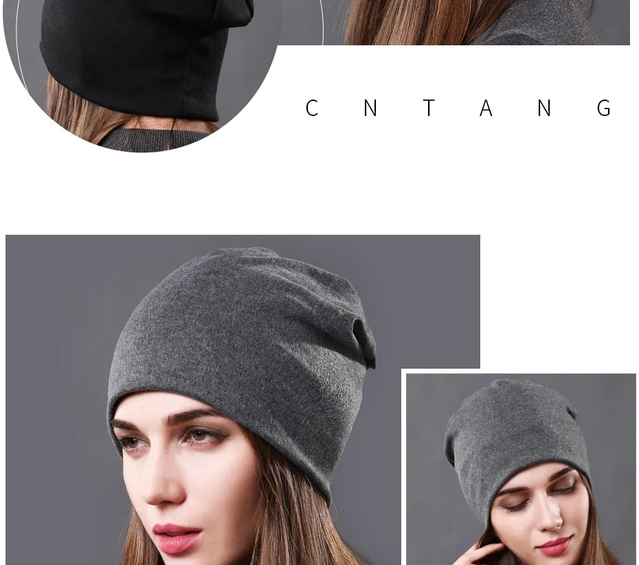 CNTANG Soft Knitted Beanie - Women's