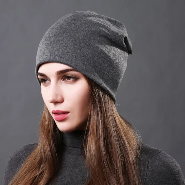 CNTANG Soft Knitted Beanie - Women's