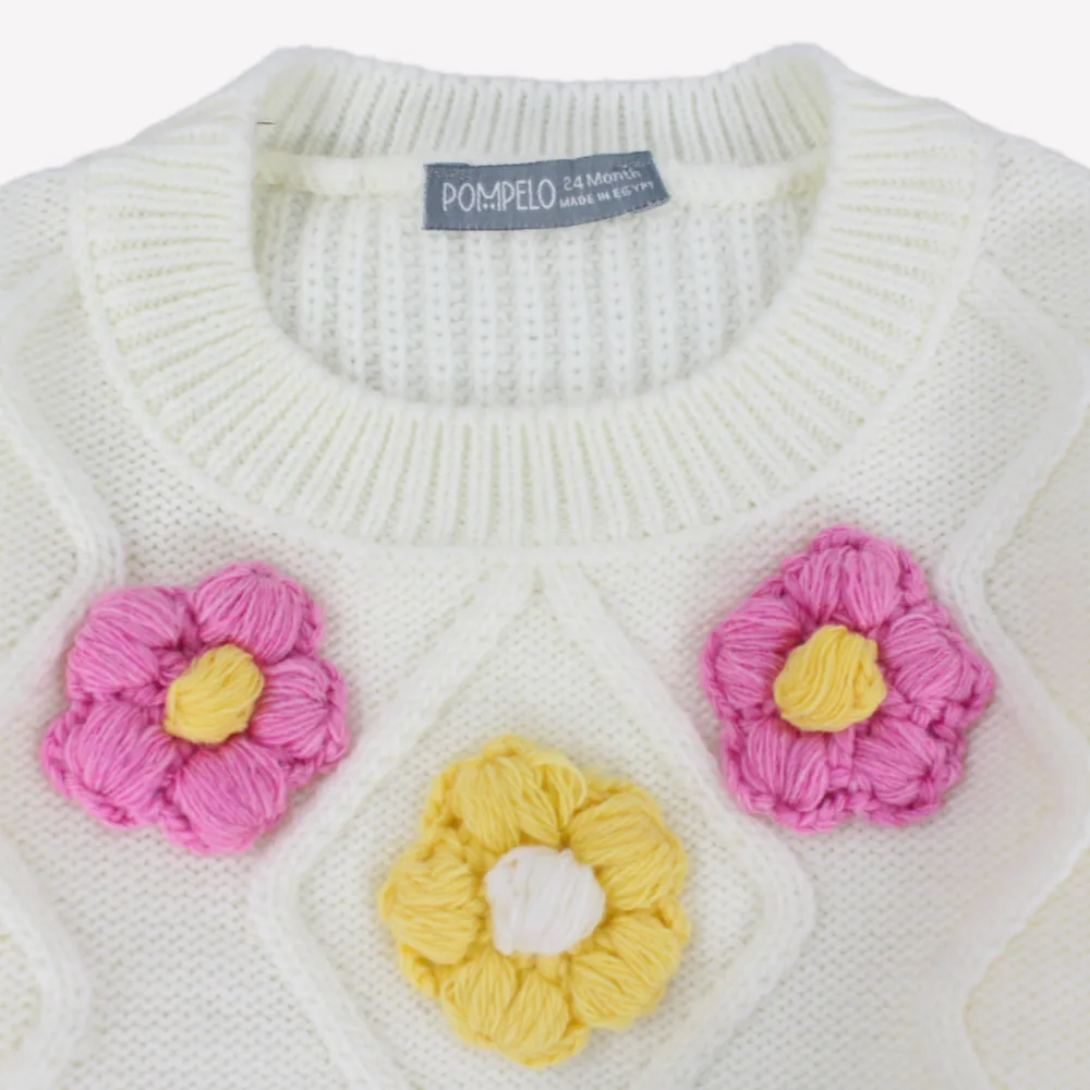 Colorful Flowers Long-Sleeved Pullover