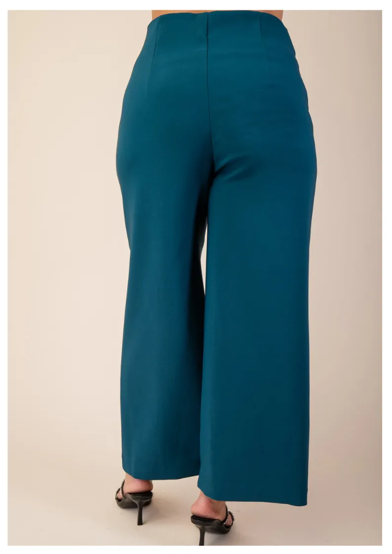 Curvy Teal-tini Dress Pant