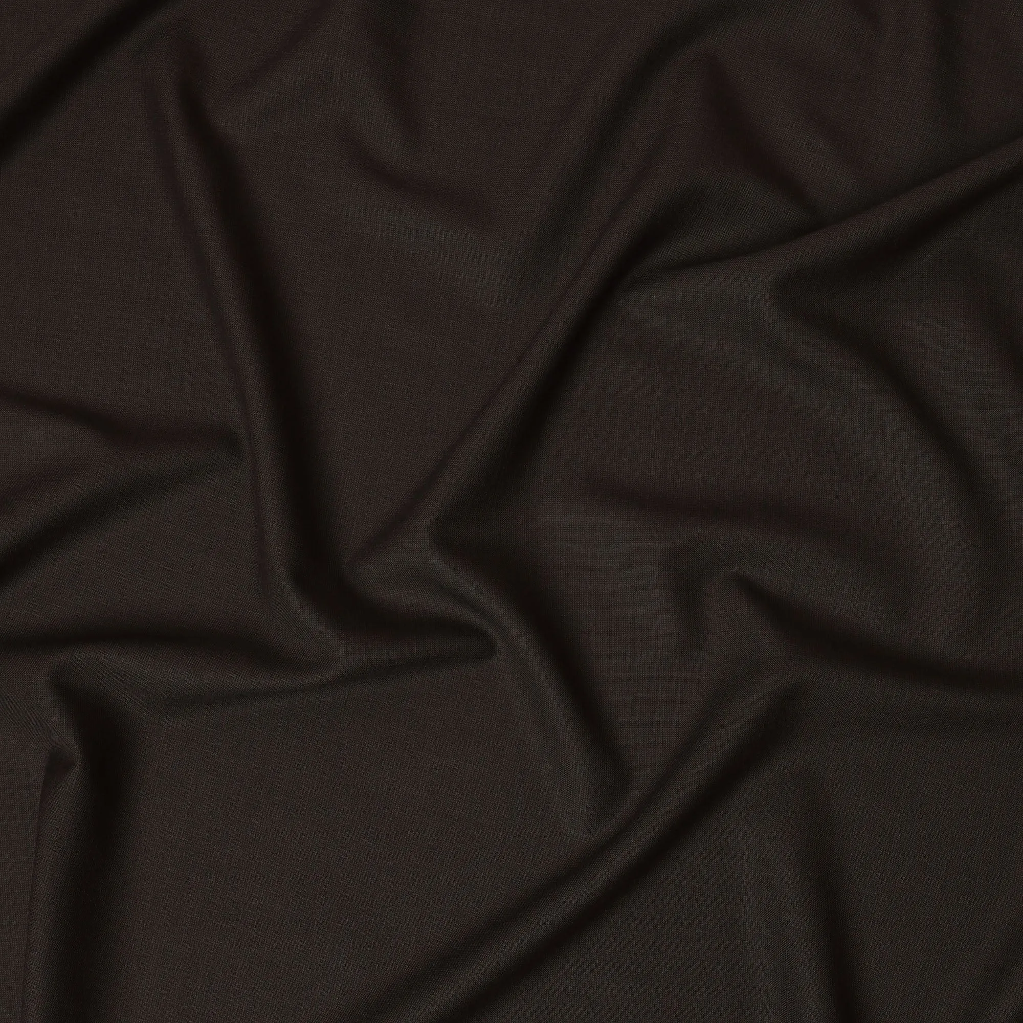 Dark Brown Super 150's Italian all Wool Suiting Fabric – 3.5 Meters, 150 cm Width, Made in Italy-D20547