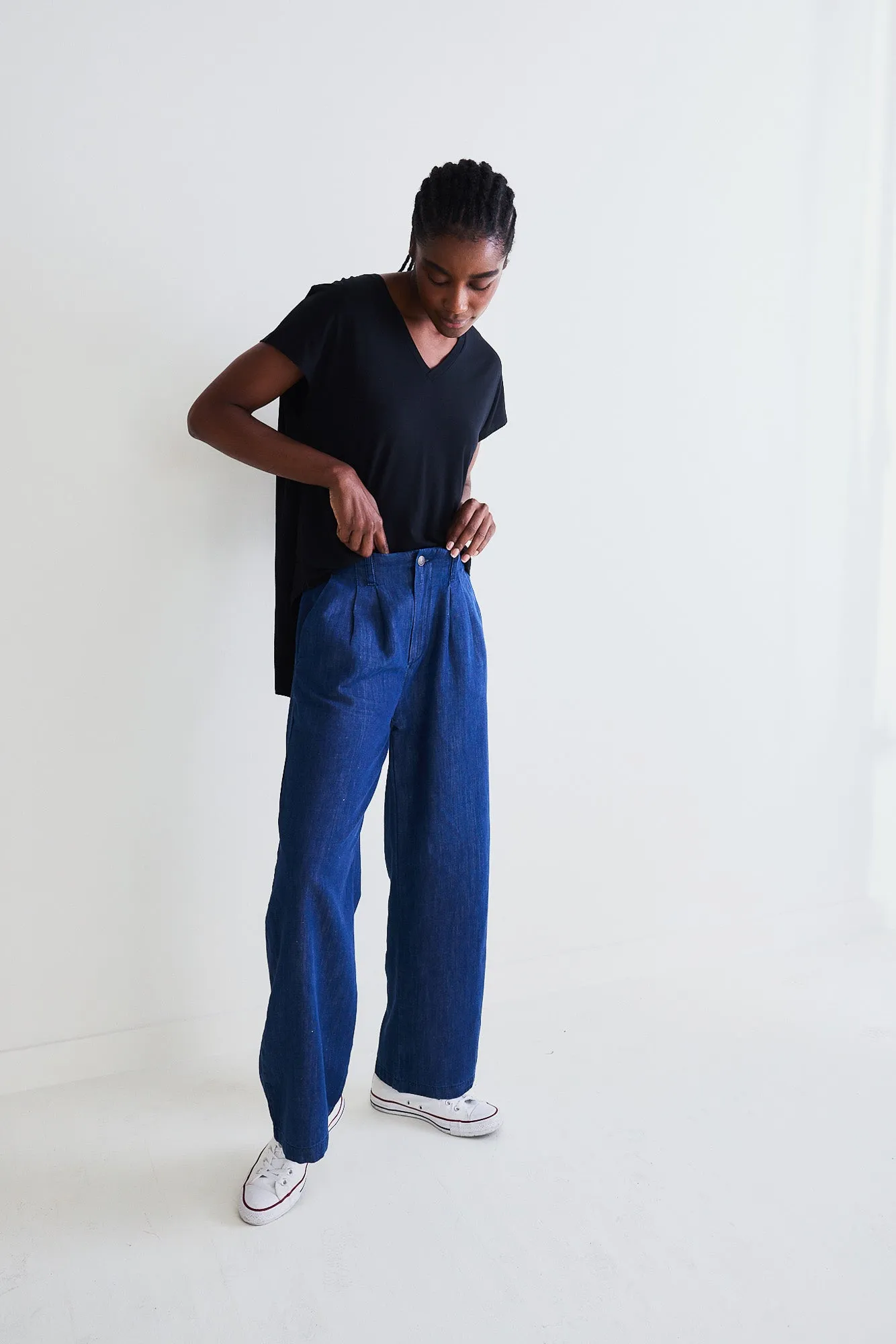 Ebb And Flow Wide Leg Denim Pant