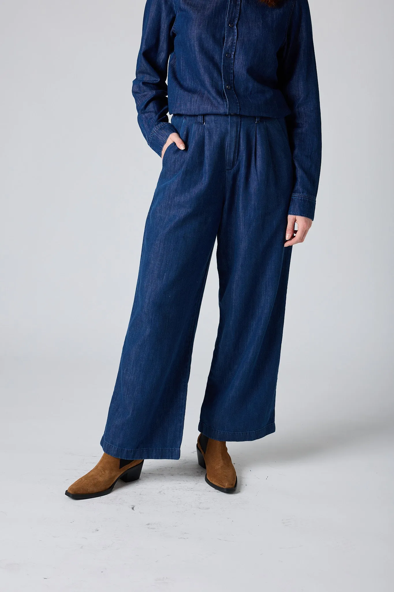 Ebb And Flow Wide Leg Denim Pant