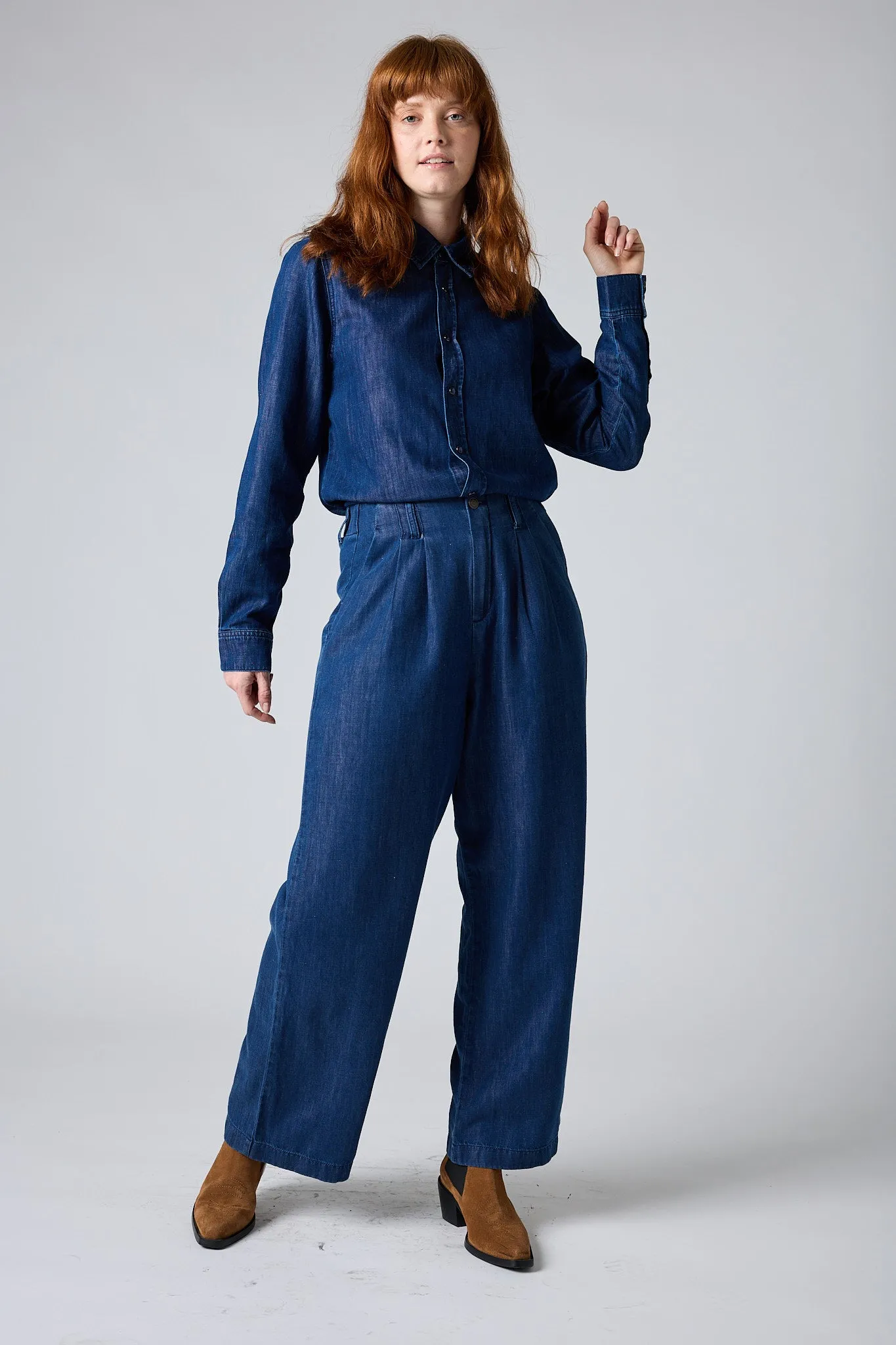 Ebb And Flow Wide Leg Denim Pant