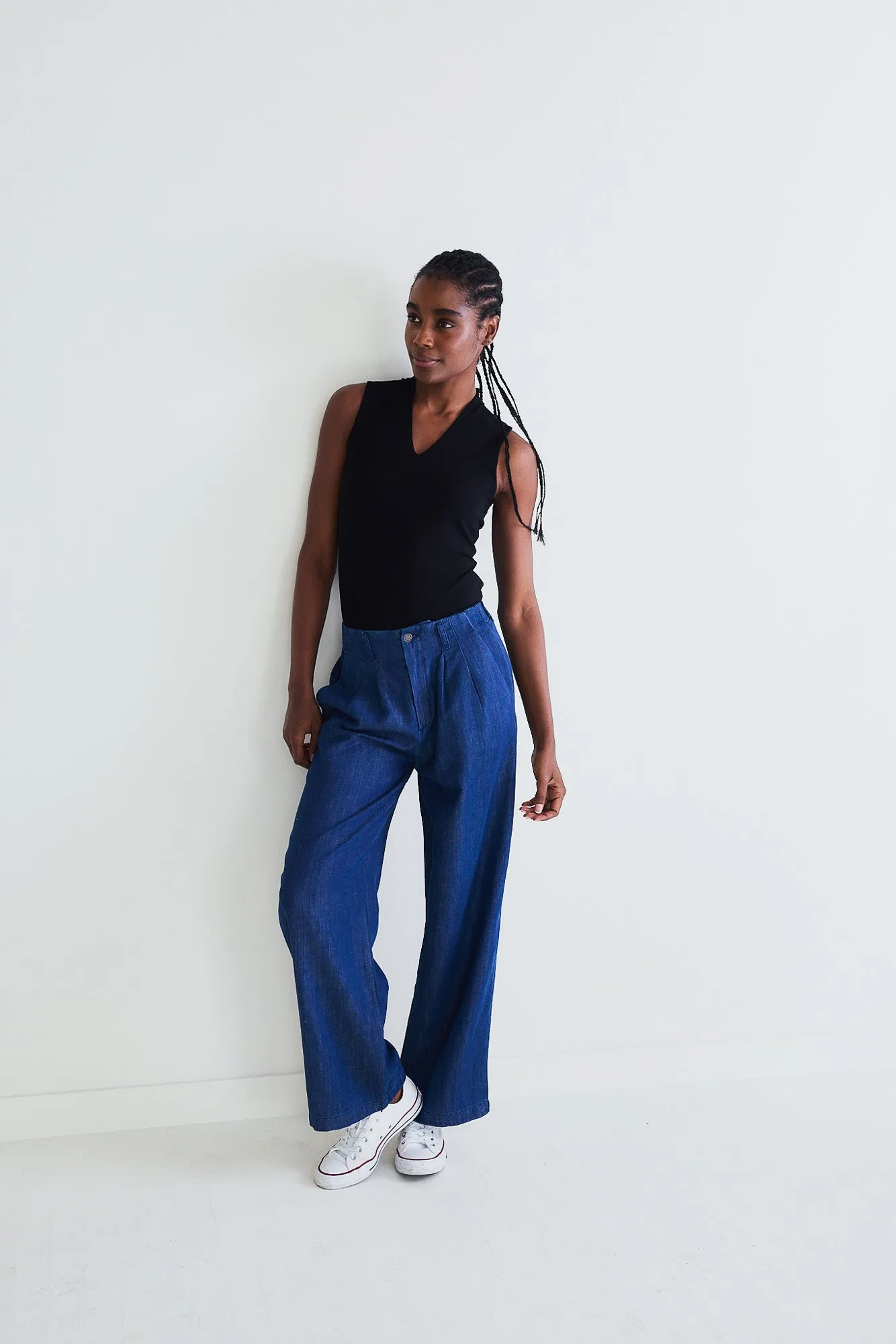 Ebb And Flow Wide Leg Denim Pant