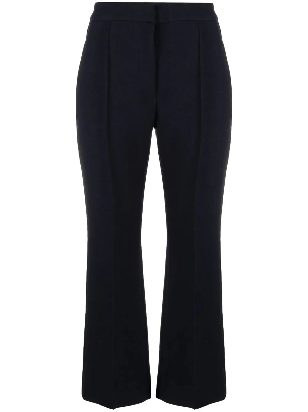 Flared cropped trousers