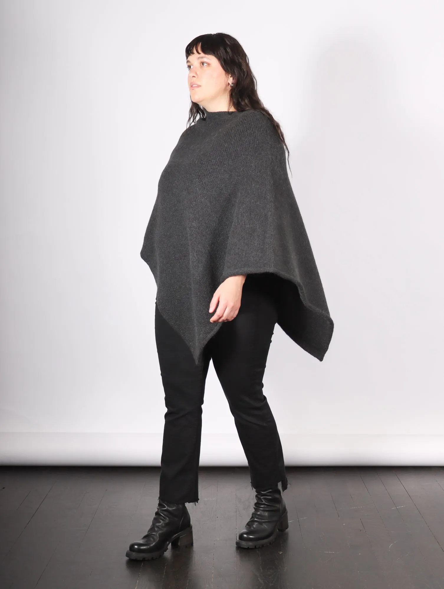 Fold Poncho in Ink by Lauren Manoogian