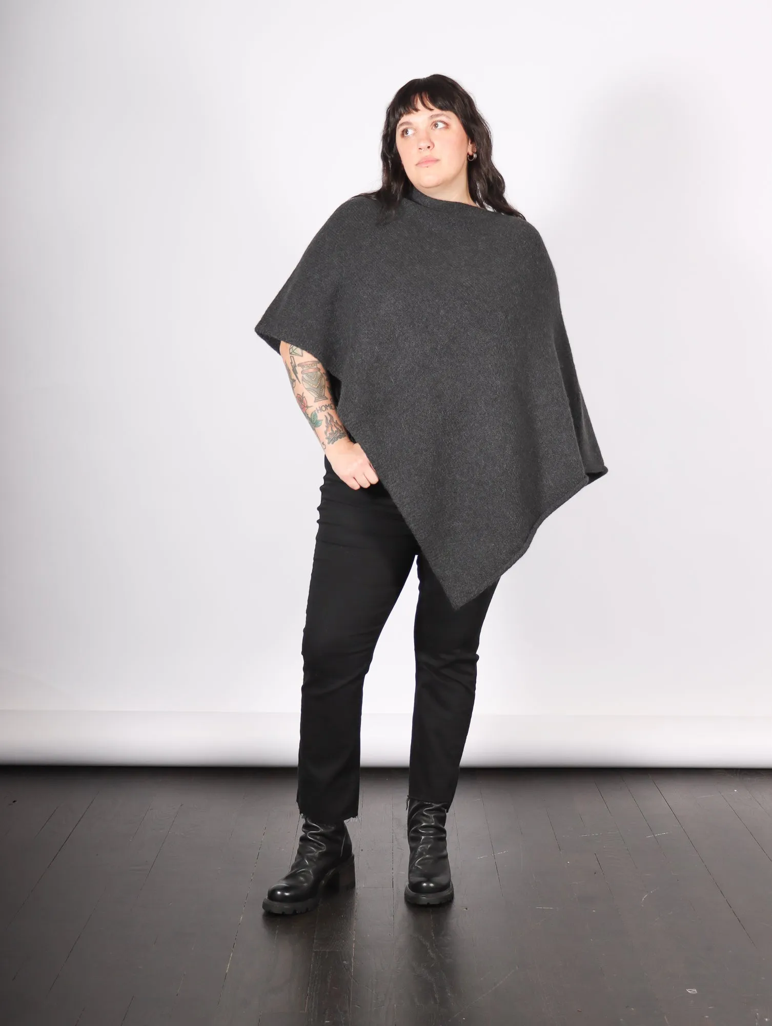 Fold Poncho in Ink by Lauren Manoogian