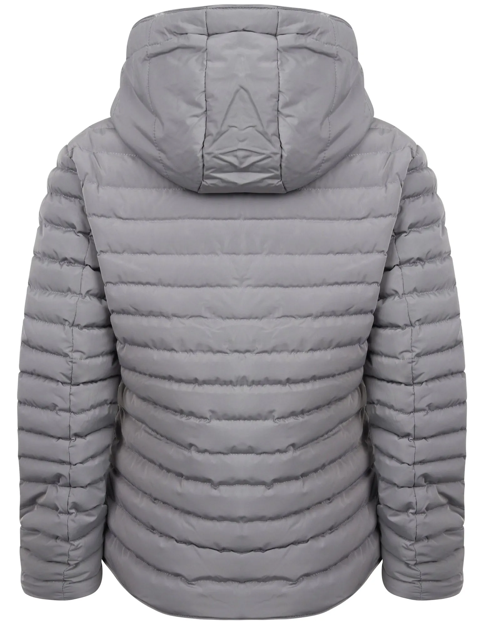 Ginger Quilted Hooded Puffer Jacket in Sharkskin - Tokyo Laundry