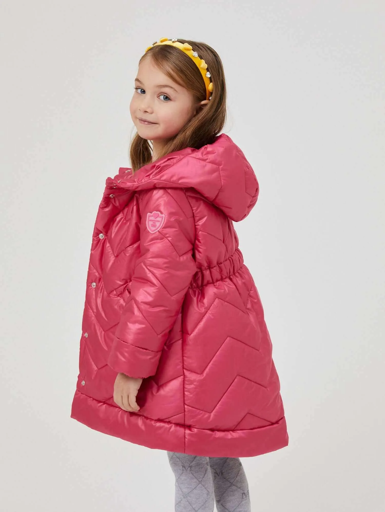 Girls Pink Quilted Jacket