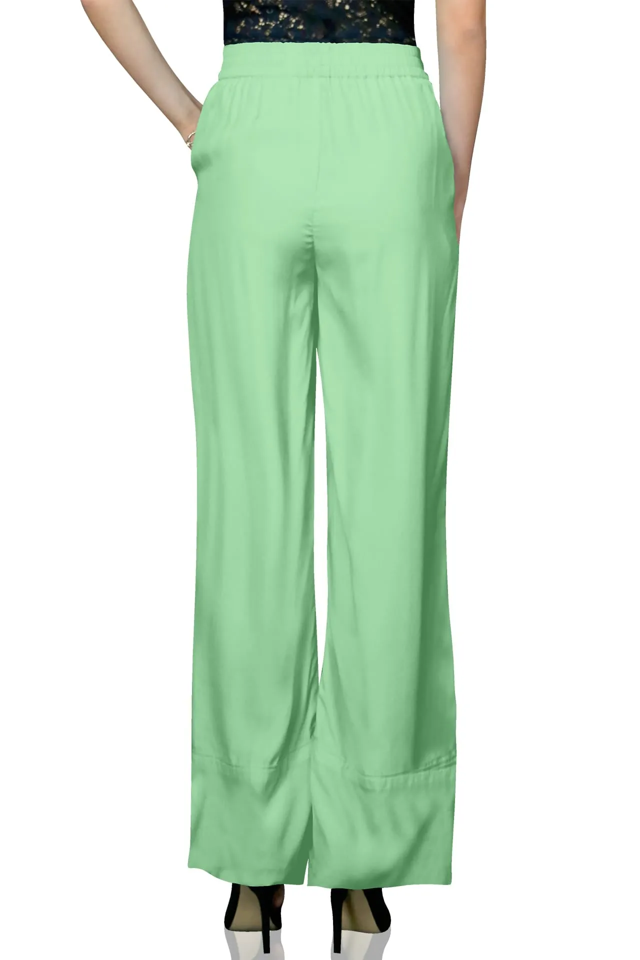 Green Wide Leg Pants