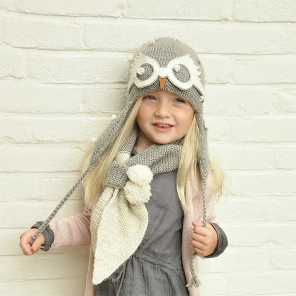 Hats Over Heels Hat Snowy Owl Grey