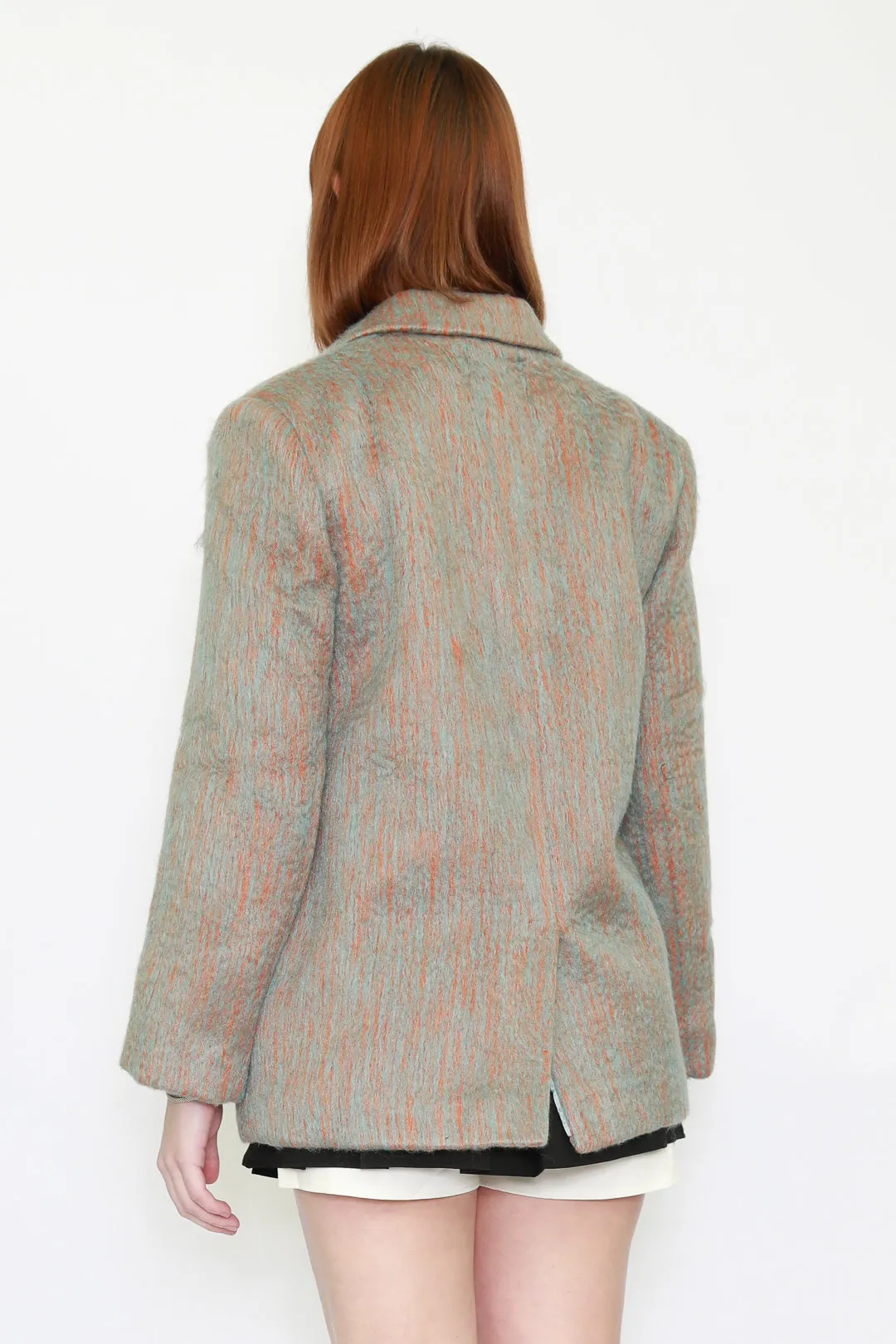 Heavy Wool Mint Green Coat