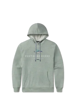 Hecho Hthr Hoodie Fly Outlines