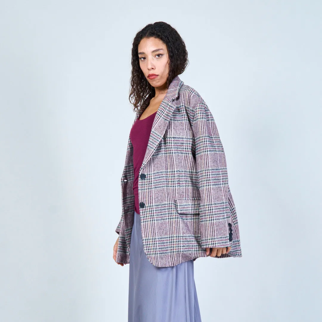 Houndstooth patterned blazer wholesale