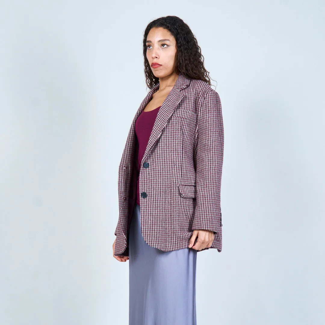 Houndstooth patterned blazer wholesale