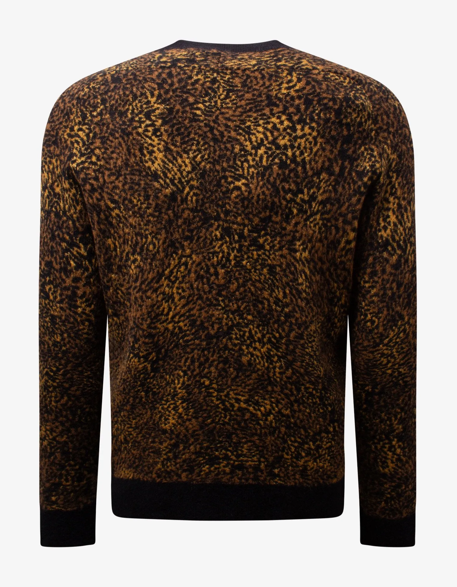 Leopard Print Wool-Blend Sweater