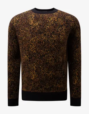 Leopard Print Wool-Blend Sweater