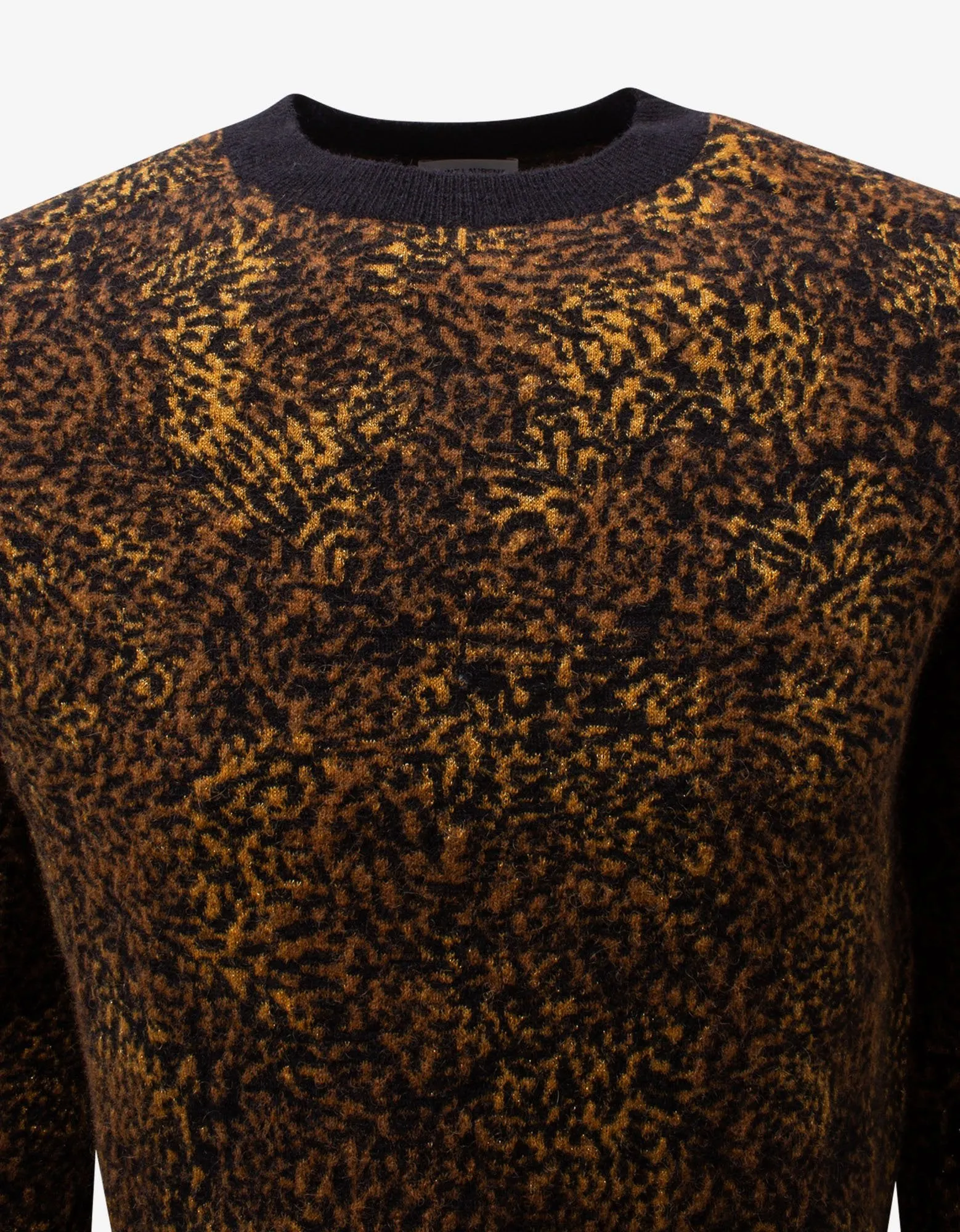 Leopard Print Wool-Blend Sweater