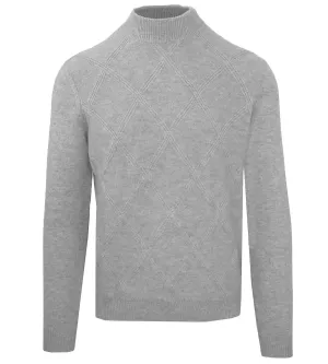 Malo Gray Wool Men Turtleneck Sweater