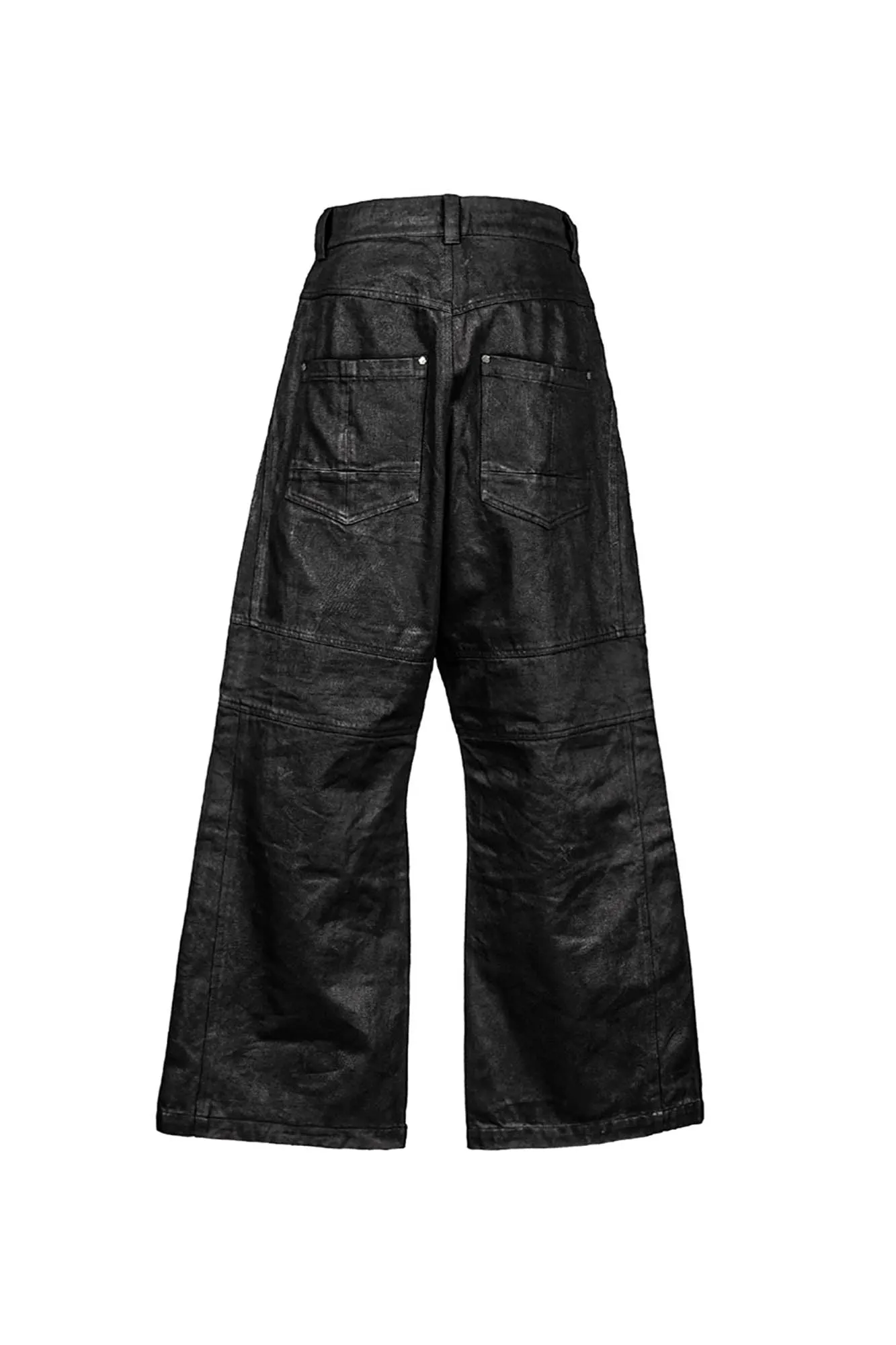 Moto Biker Wide Leg Pants