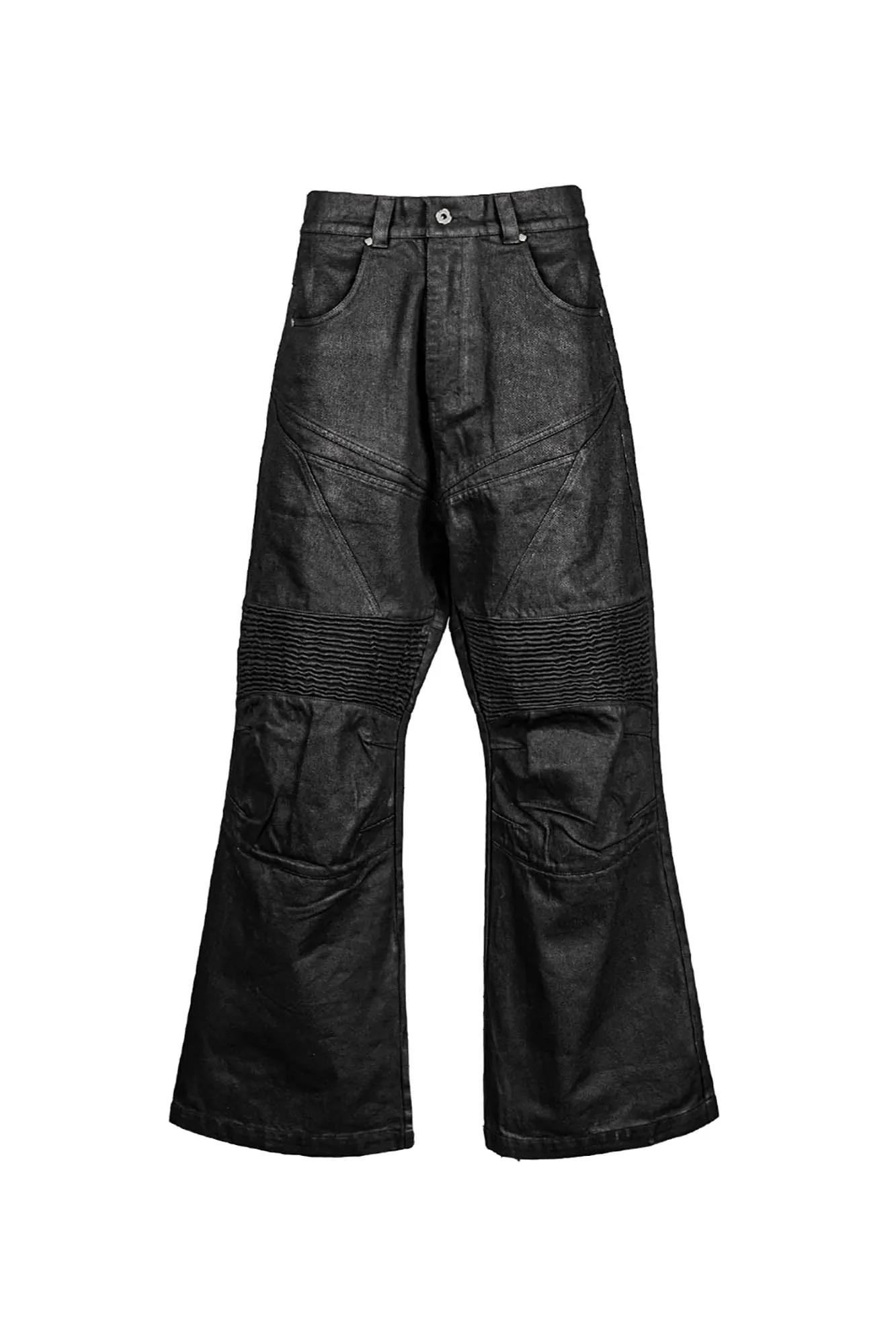 Moto Biker Wide Leg Pants