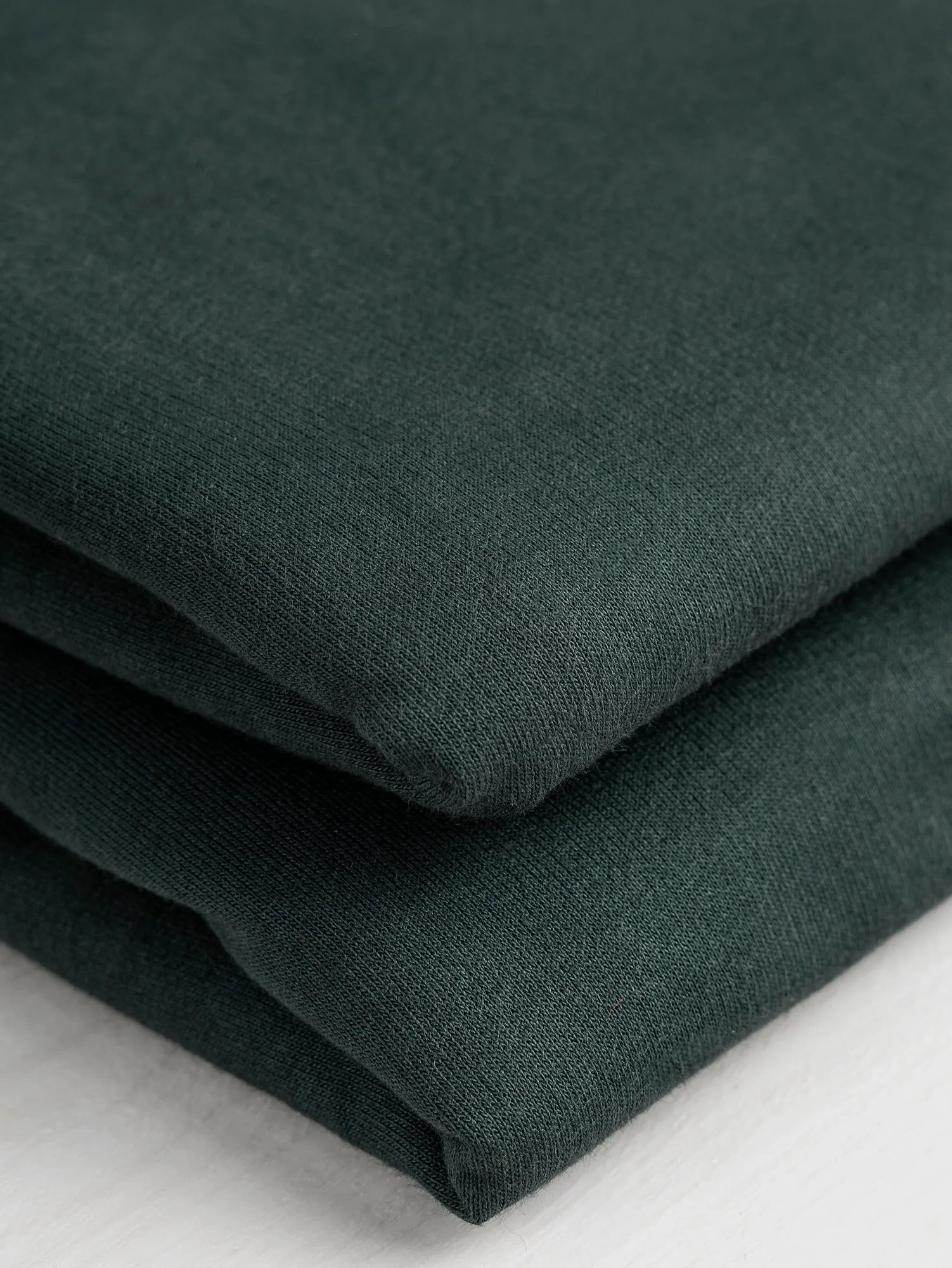 Organic Cotton Fleece - Evergreen