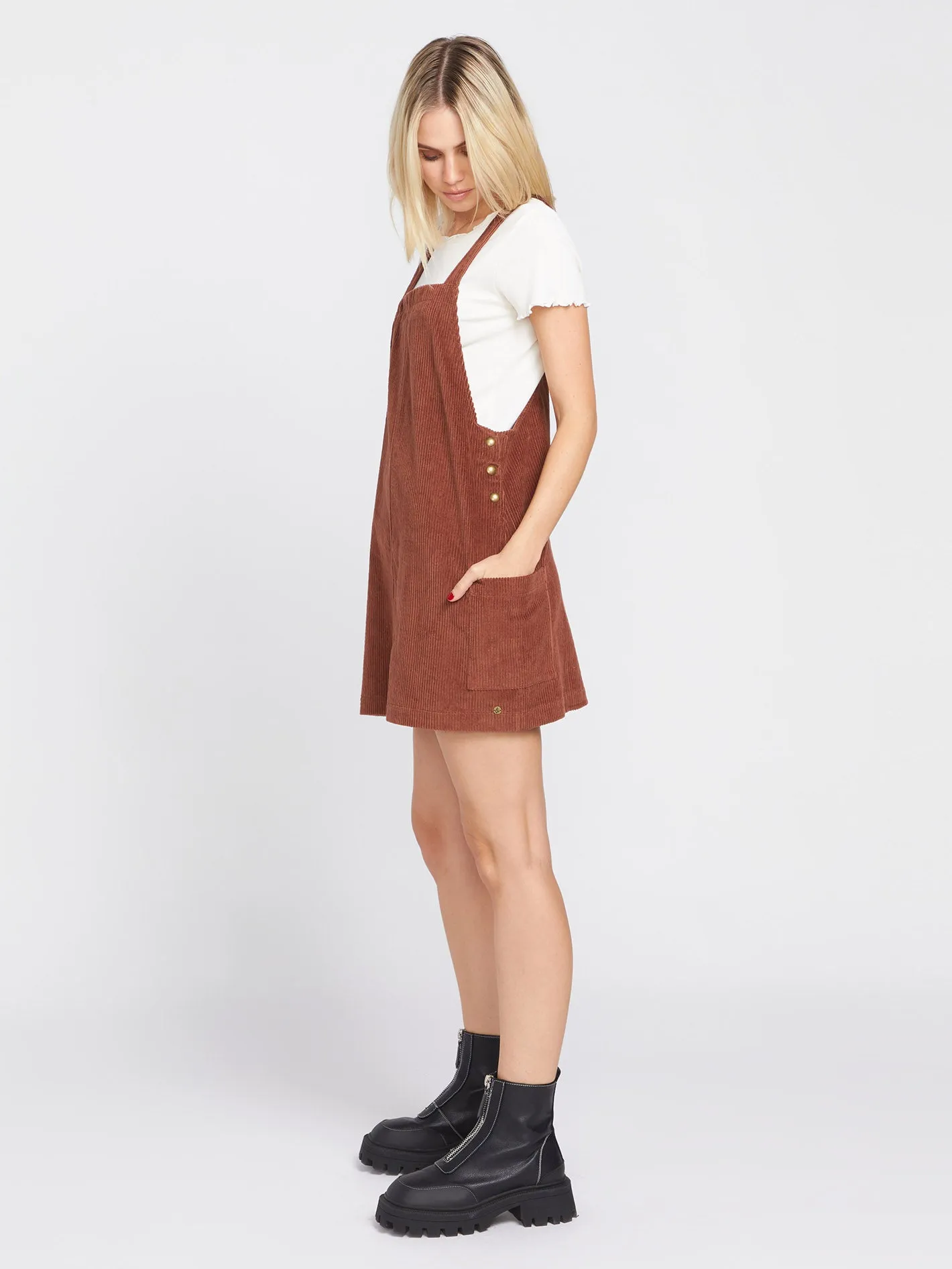 Power Chord Dress - Chestnut Brown