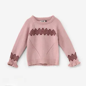 Ruffled Cuffs Long-Sleeved Pullover