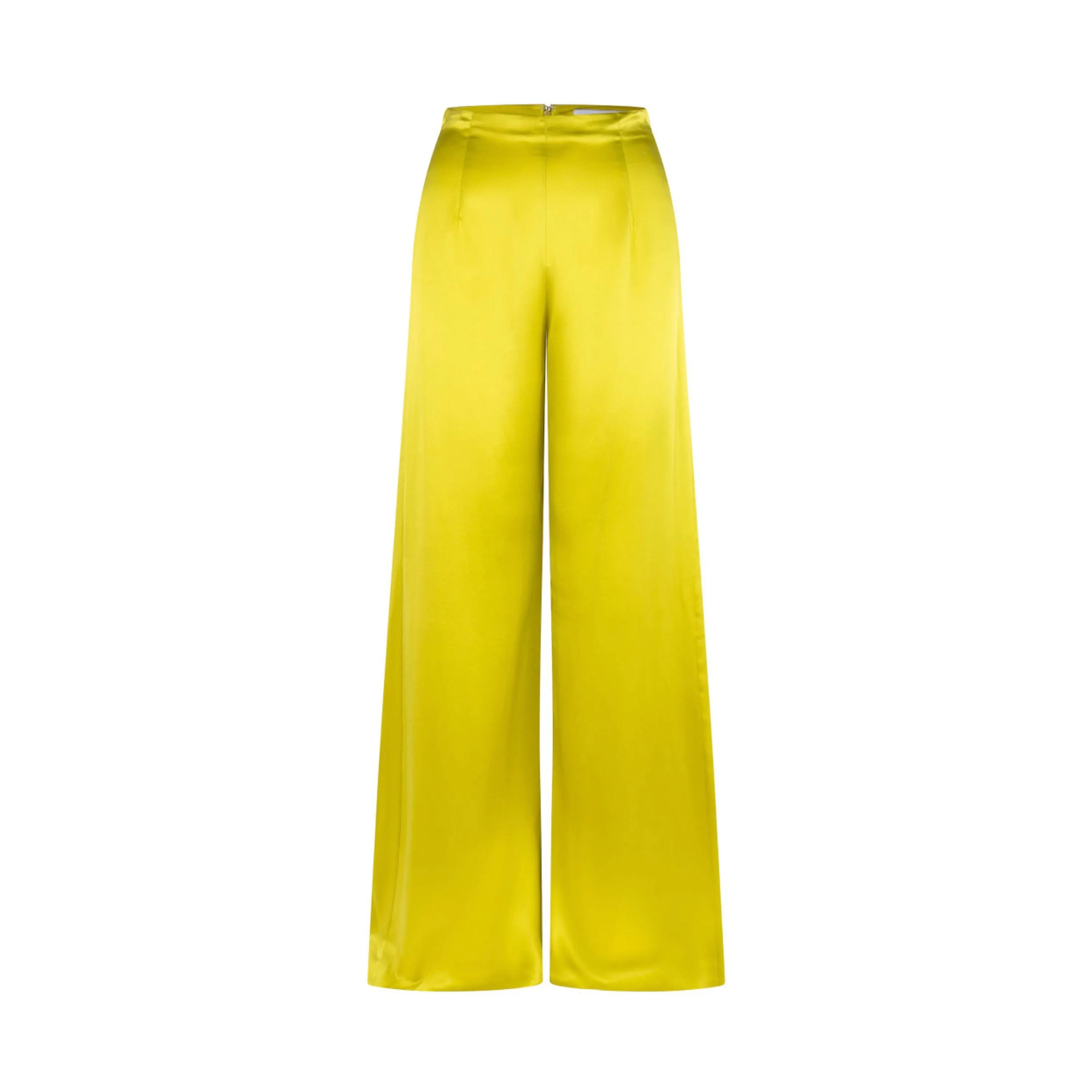 Silk Charmeuse Wide Leg Pant