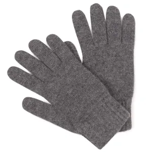 Smog Grey 100% Pure Cashmere Gloves