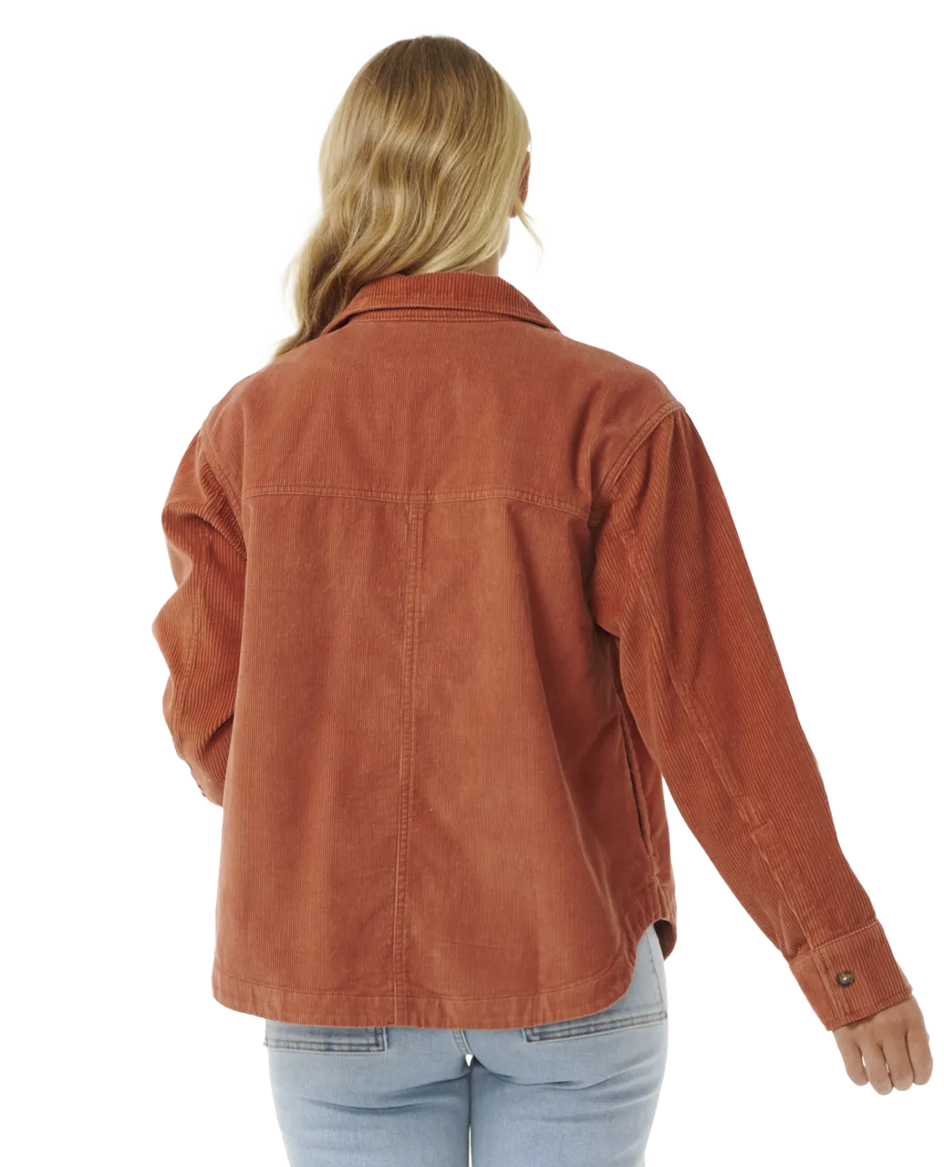 Stevie Cord Shirt in Dark Rust