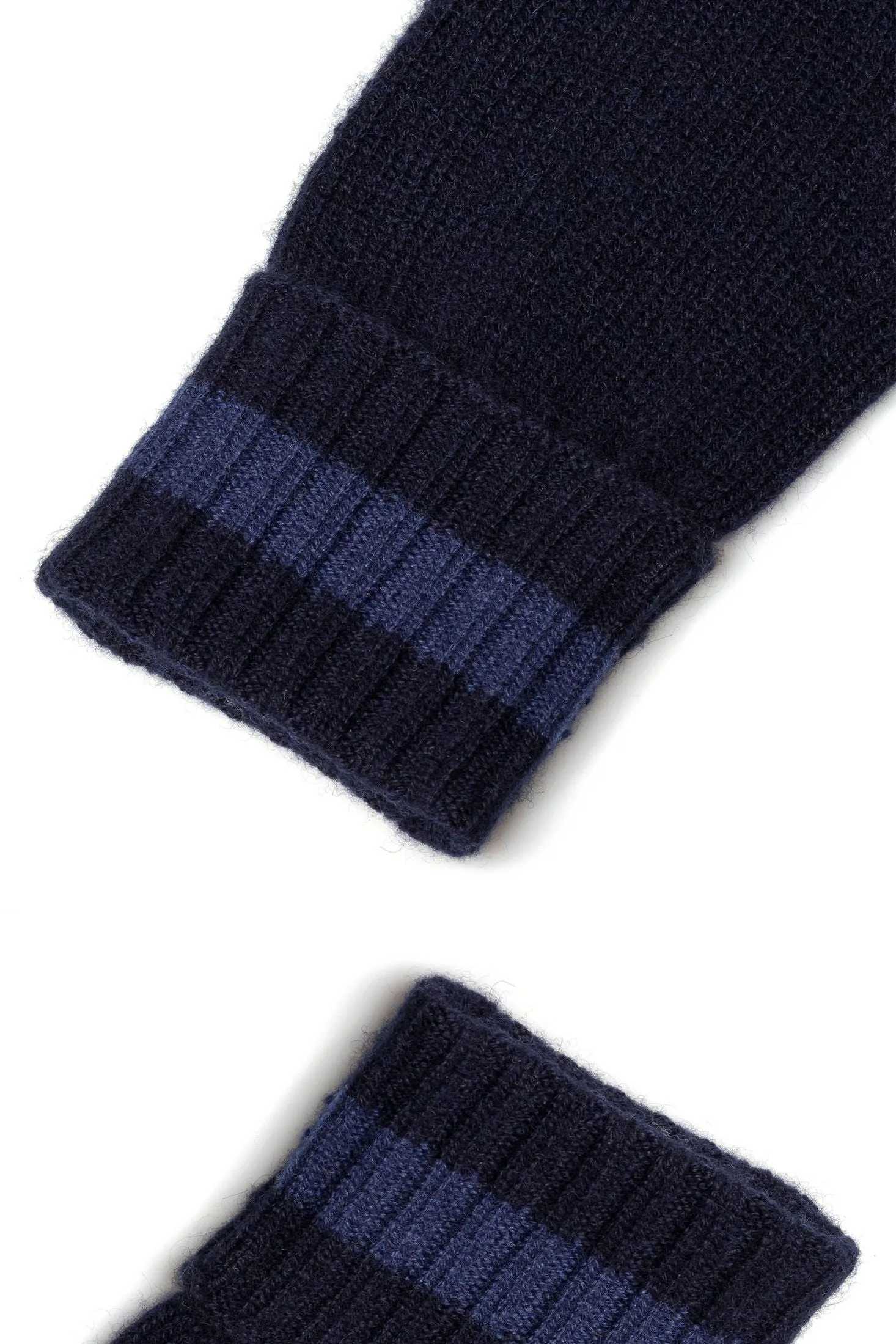 Striped Gloves | Recycled Cashmere