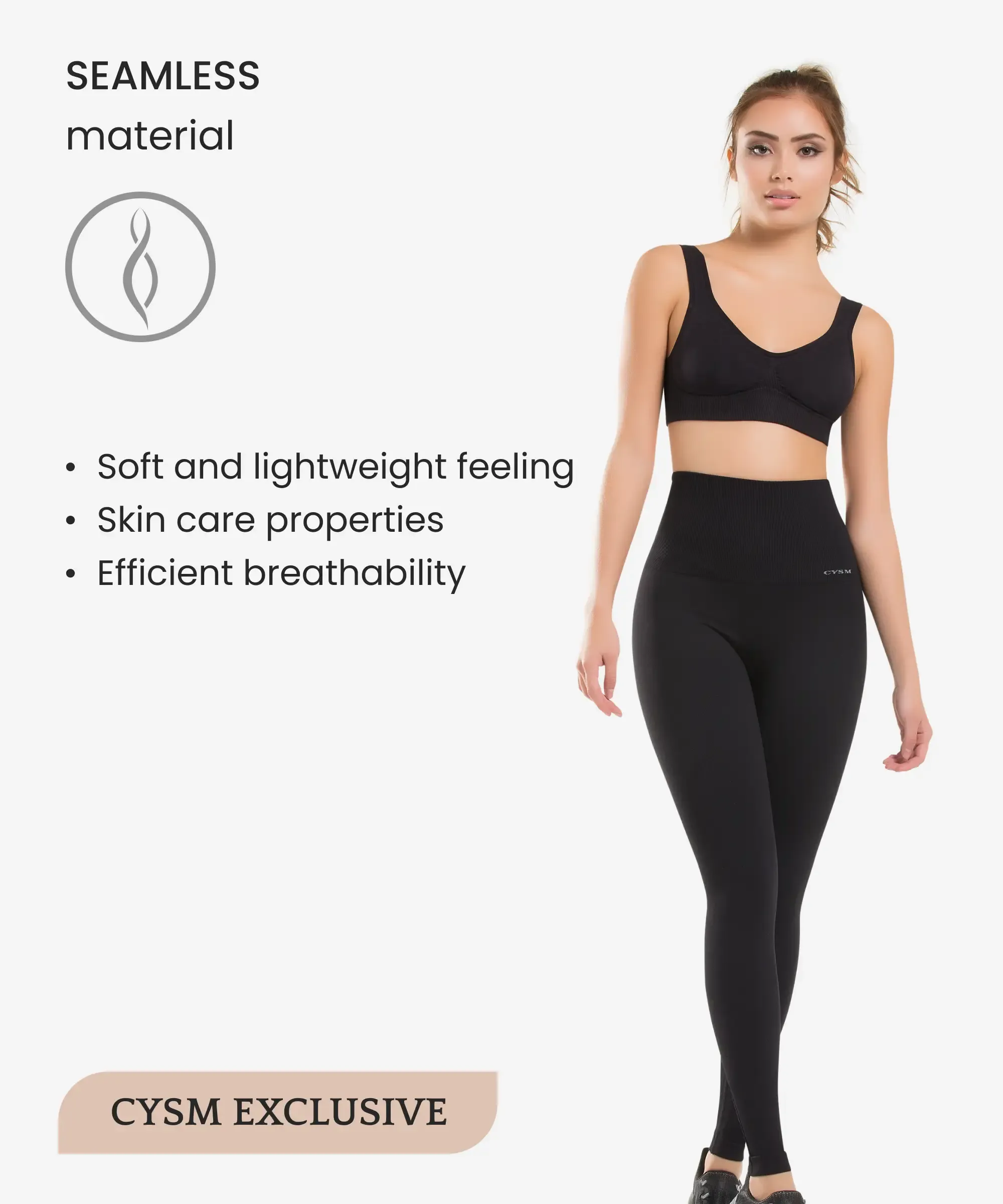 Ultra compression and abdomen control fit legging - Style 910