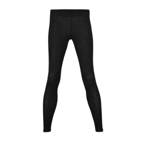 Women's Merino Wool & Silk Leggings - Obsidian