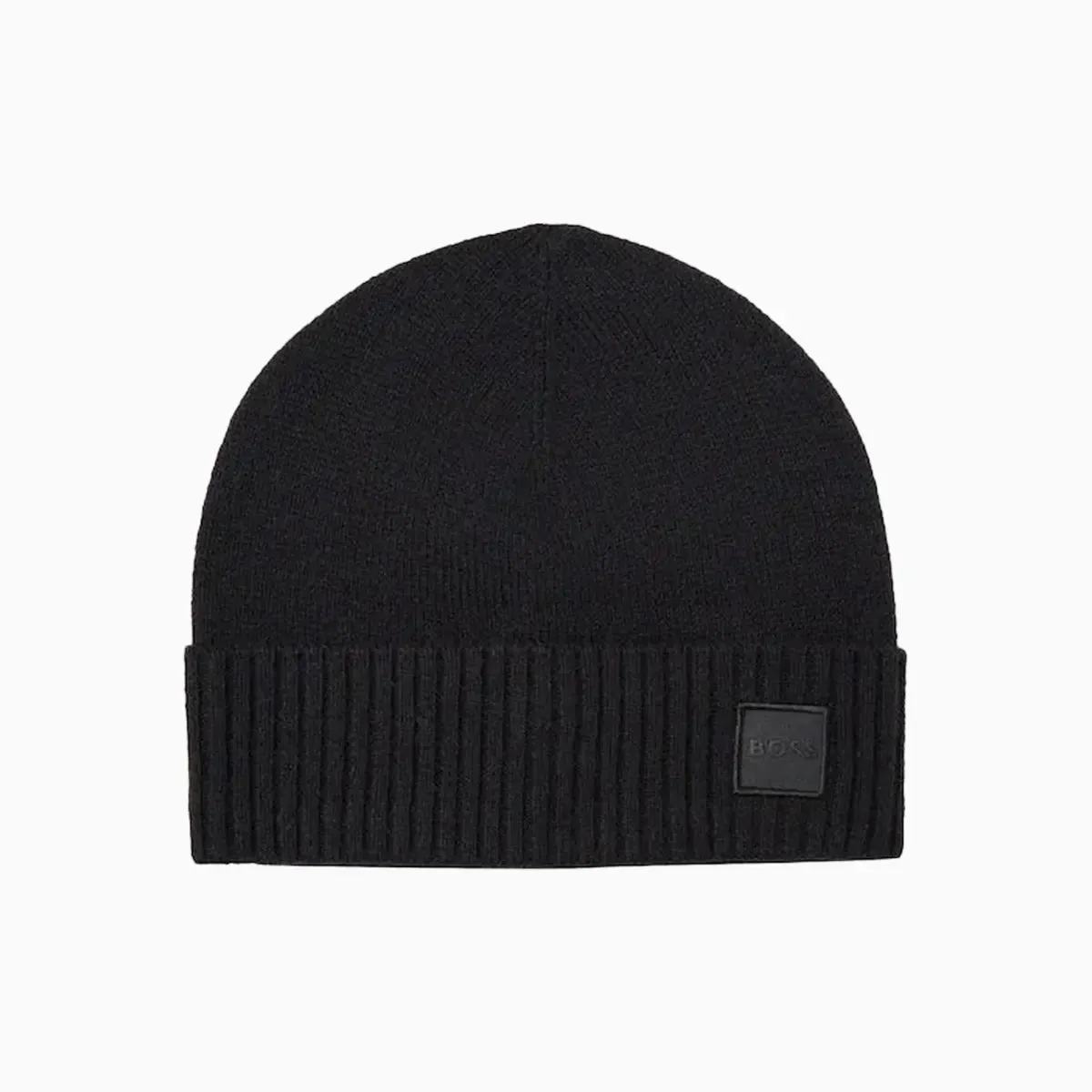 Wool Bend Knit Beanie Hat