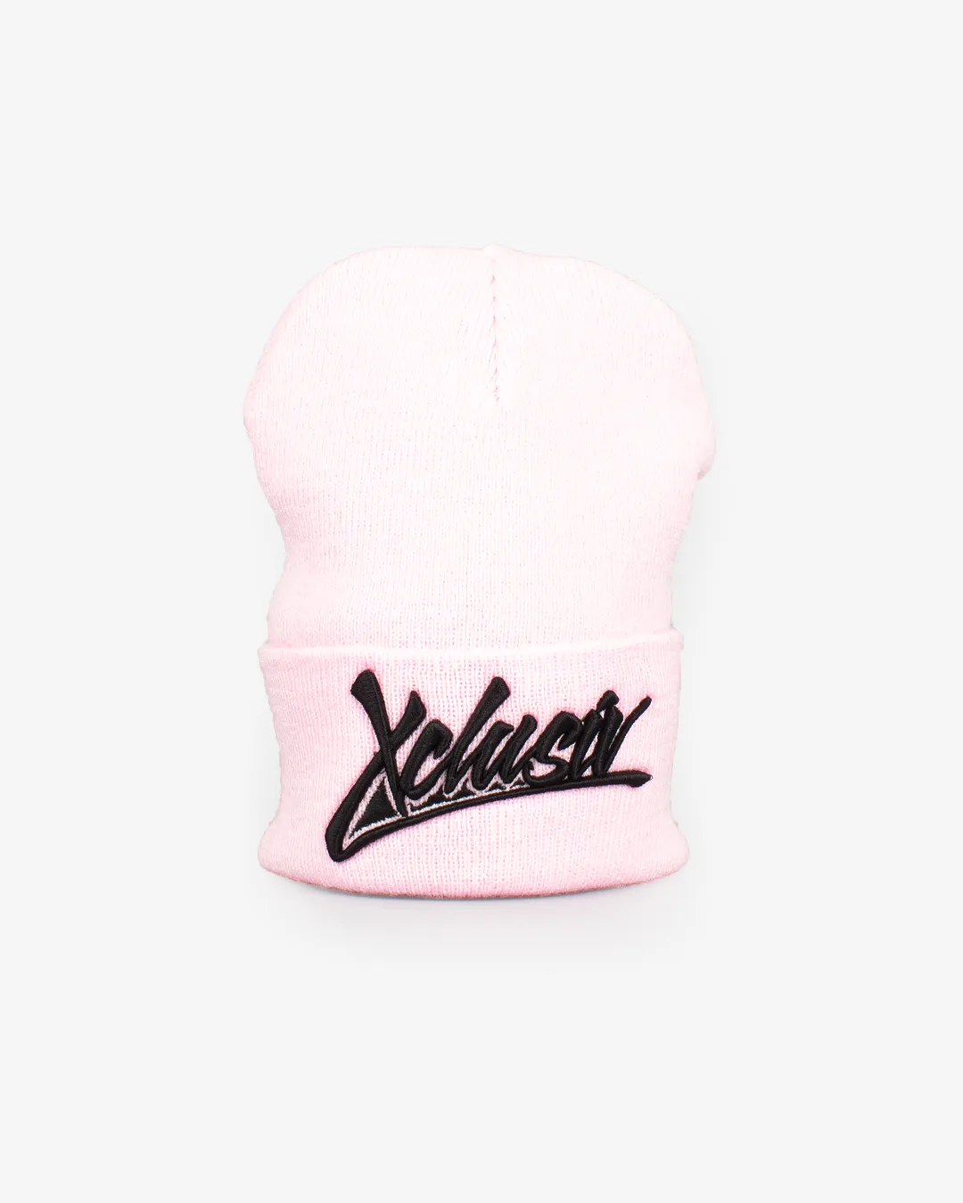 XCLUSIV PINK SIGNATURE LOGO BEANIE